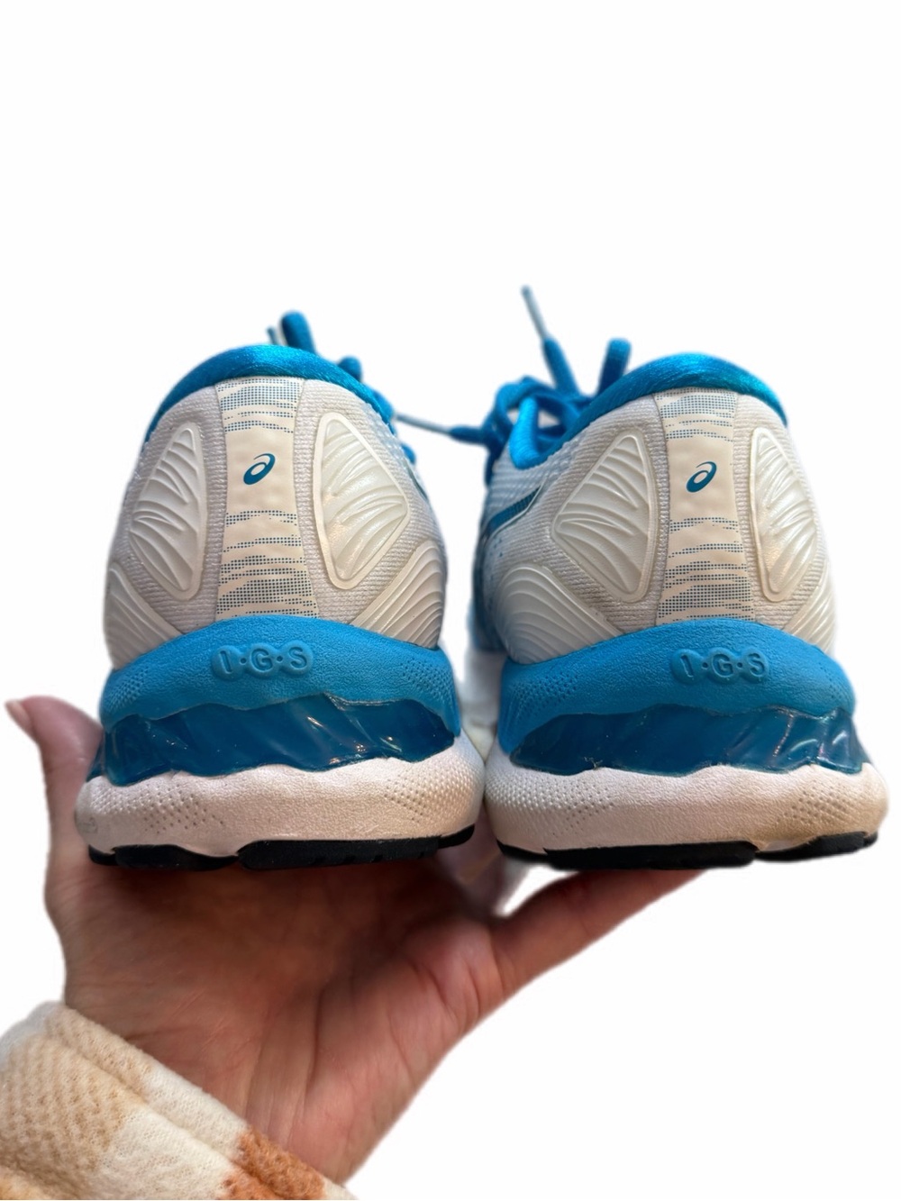 ASICS Digital Aqua/White GEL-Nimbus 23 Running Shoes 8.5 - Picture 12 of 16